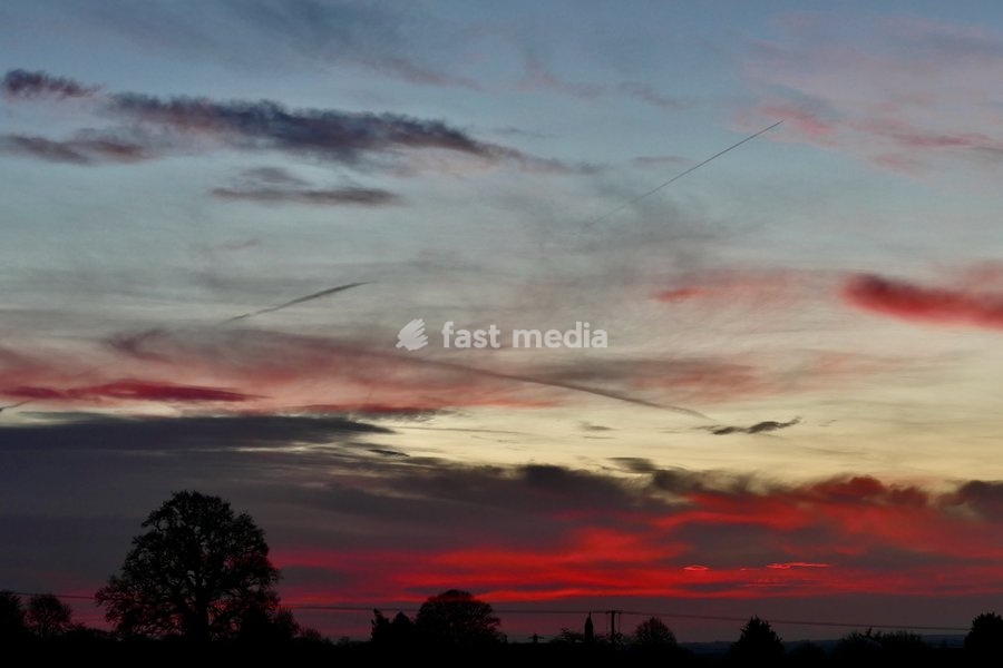 Colourful skies as dawn breaks on a New Year