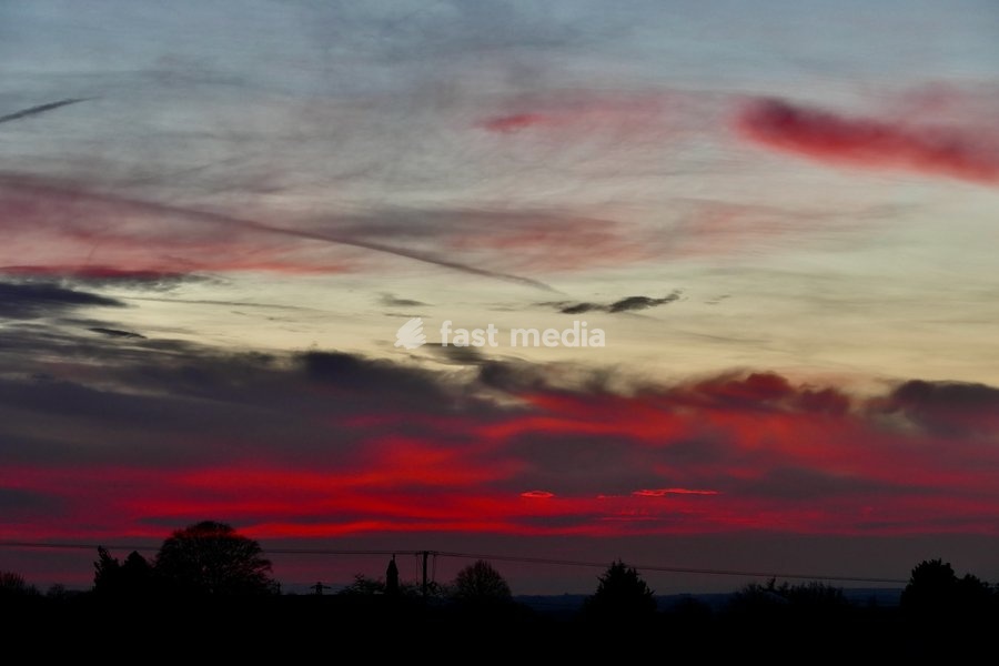 Colourful skies as dawn breaks on a New Year