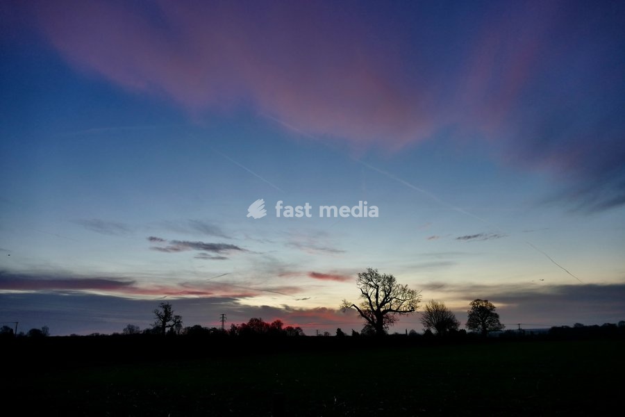 Colourful skies as dawn breaks on a New Year
