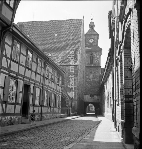 Die evangelisch lutherische St. Marien Kirche in Göttingen. Deutschland 1930er Jahre. Protestant church of St. Mary at Goettingen, Germany 1930s