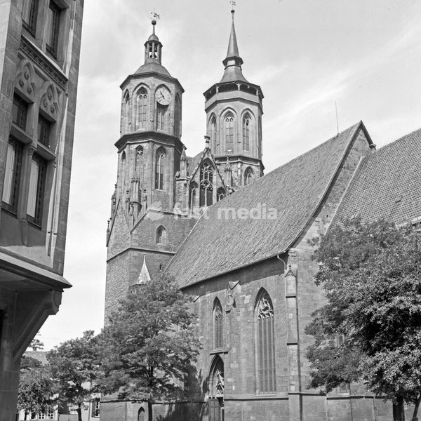 Die St.Johannis Kirche in Göttingen, Deutschland 1930er Jahre. St. John's church at Goettingen, Germany 1930s