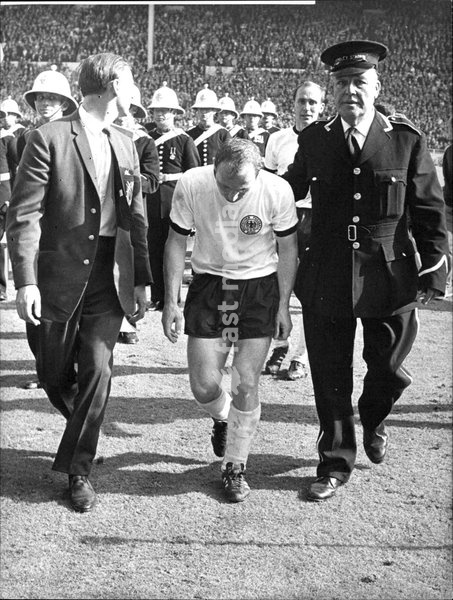 Uwe Seeler beim Endspiel der Weltmeisterschaft 1966