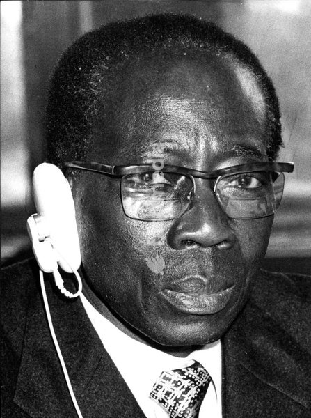 Foto des Präsidenten der Republik Senegal, Léopold Sédar Senghor