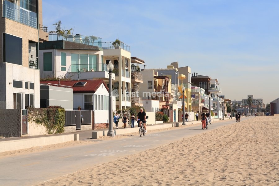 Santa Monica, Beach Houses, Promenade, Los Angeles, California, United States of America, North America