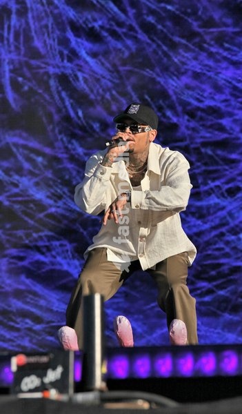 Chris Brown at the Wireless Festival held at the NEC in Birmingham England 9th July 2022