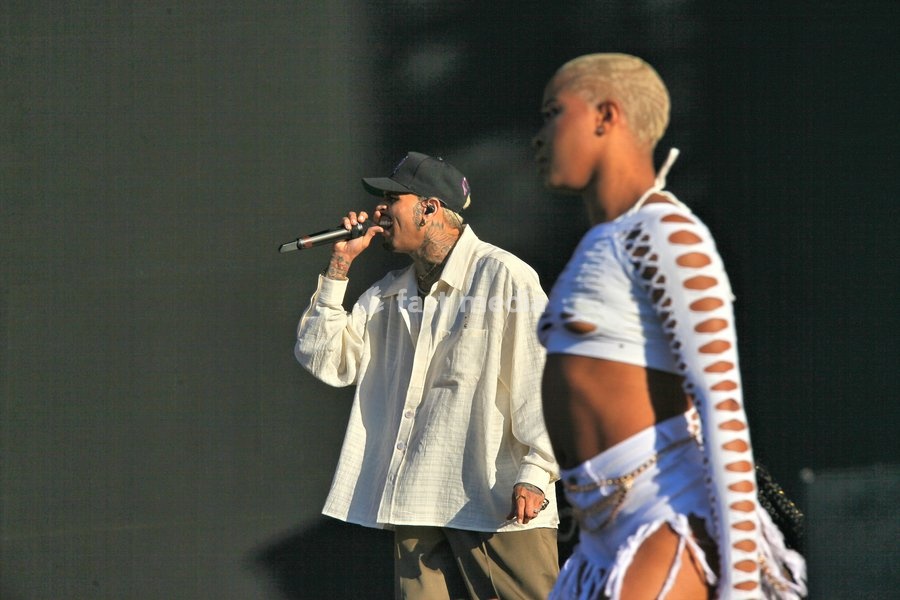 Chris Brown at the Wireless Festival held at the NEC in Birmingham England 9th July 2022