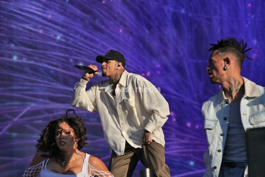 Chris Brown at the Wireless Festival held at the NEC in Birmingham England 9th July 2022