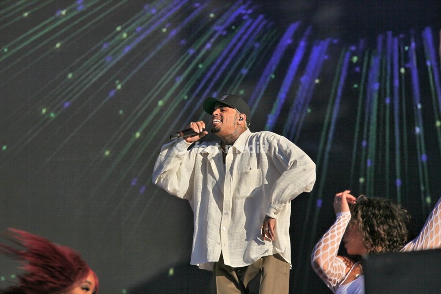 Chris Brown at the Wireless Festival held at the NEC in Birmingham England 9th July 2022