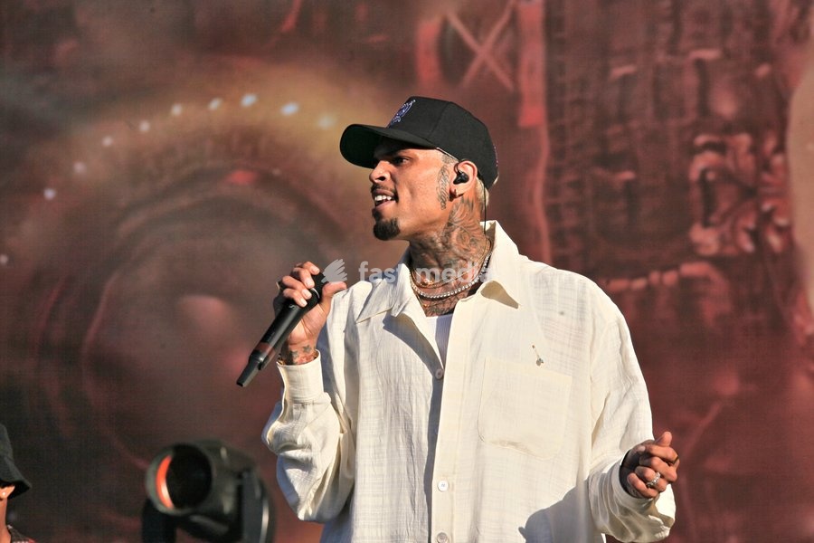 Chris Brown at the Wireless Festival held at the NEC in Birmingham England 9th July 2022