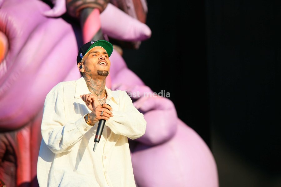 Chris Brown at the Wireless Festival held at the NEC in Birmingham England 9th July 2022