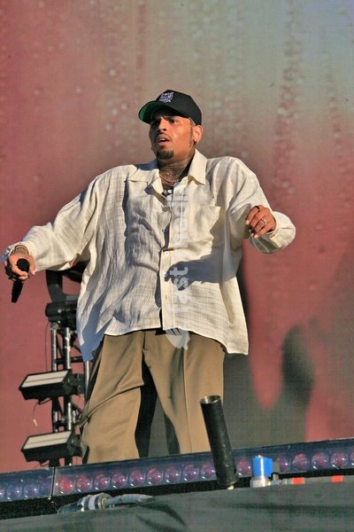 Chris Brown at the Wireless Festival held at the NEC in Birmingham England 9th July 2022