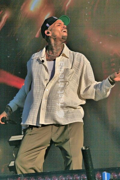 Chris Brown at the Wireless Festival held at the NEC in Birmingham England 9th July 2022