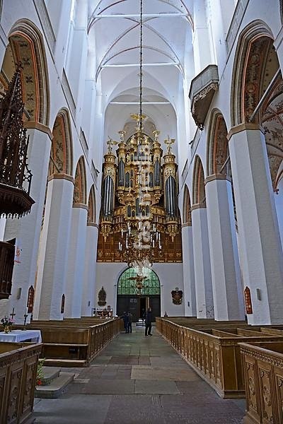 Marienkirche, nave, Old Town, Hanseatic City of Stralsund, Mecklenburg-Western Pomerania, Germany