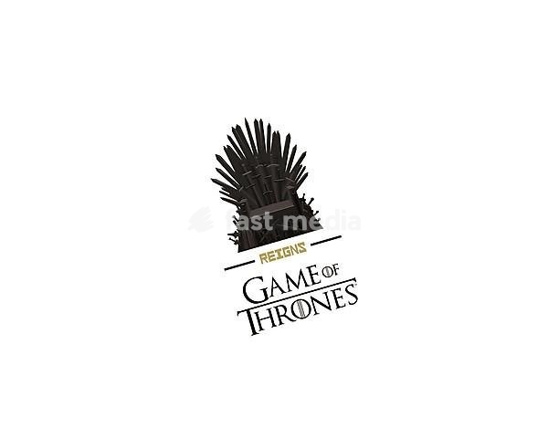 Reigns Game of Thrones, Rotated Logo, White Background