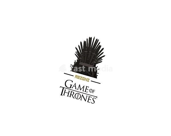 Reigns Game of Thrones, Rotated Logo, White Background B