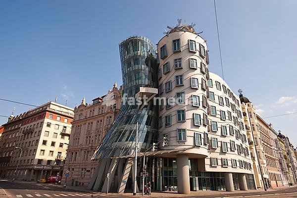 Dancing House, Ginger and Fred, Prague, Czech Republic, Architect Frank Gehry