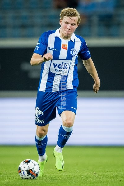 Gent's Jens Petter Hauge pictured in action during a soccer match between KAA Gent and SV Zulte Waregem, Sunday 11 September 2022 in Gent, on day 8 of the 2022-2023 'Jupiler Pro League' first division of the Belgian championship