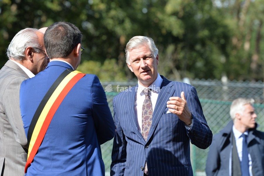 King Philippe - Filip of Belgium arrives for a visit to the iLumen European Solar Challenge (iESC), at the Zolder race track, in Heusden-Zolder, Friday 16 September 2022. The iESC is the only 24-hour car race for solar-powered vehicles in the world. The King meets the Agoria Solar Team, a team made…