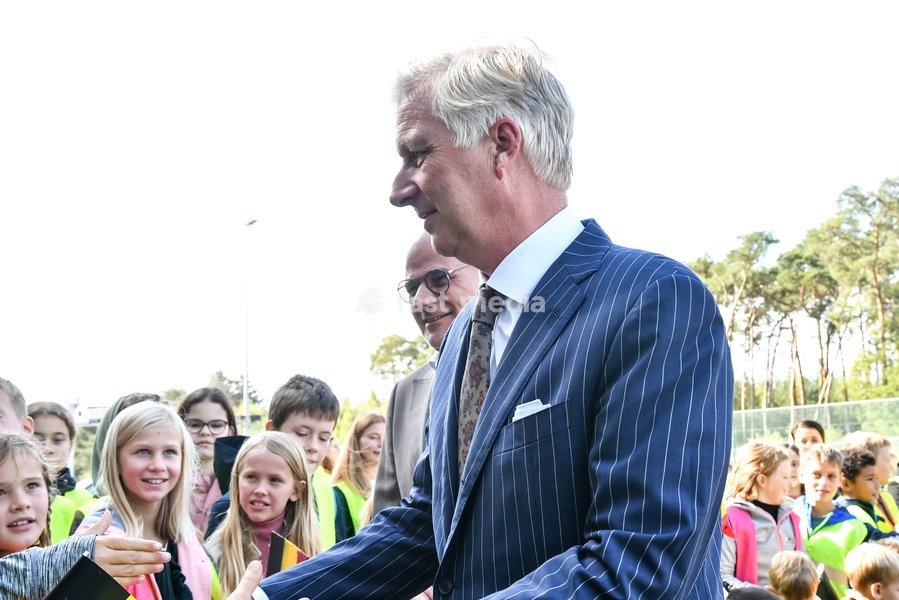 King Philippe - Filip of Belgium pictured during a visit to the iLumen European Solar Challenge (iESC), at the Zolder race track, in Heusden-Zolder, Friday 16 September 2022. The iESC is the only 24-hour car race for solar-powered vehicles in the world. The King meets the Agoria Solar Team, a team…