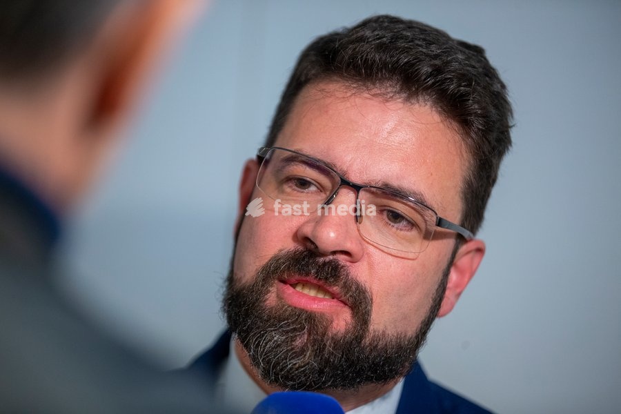 Olivier Slosse Chief of Police Zone North pictured during a press conference of the Brussels public prosecutor's office regarding on a stabbing incident where one police officer passed away in Brussels, Friday 11 November 2022. The incident took place on Thursday, November 10, 2022 in the…
