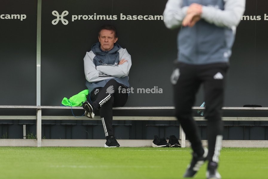 KBVB-URBSFA Sorts Director Football Frank Vercauteren pictured during a training session of Belgian national soccer team Red Devils, Tuesday 21 March 2023, at the Royal Belgian Football Association RBFA's headquarters in Tubize. The Red Devils are preparing for the upcoming games against Sweden and…