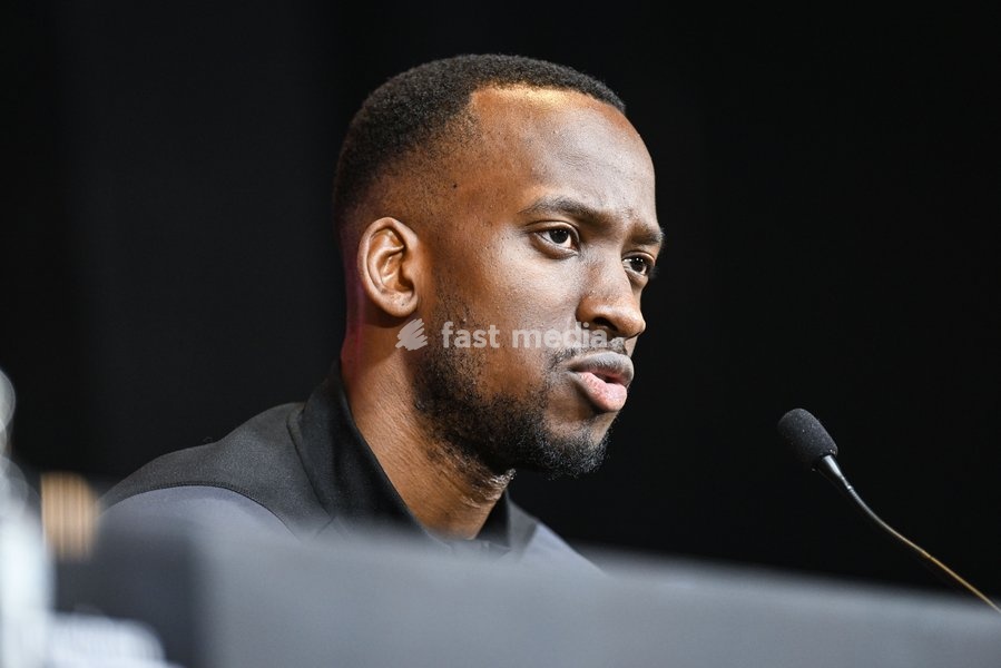 Belgium's Dodi Lukebakio pictured during a press conference of Belgian national soccer team Red Devils, Sunday 26 March 2023, at the Royal Belgian Football Association RBFA's headquarters in Tubize. The Red Devils are preparing for the upcoming game against Germany
