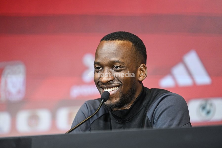 Belgium's Dodi Lukebakio pictured during a press conference of Belgian national soccer team Red Devils, Sunday 26 March 2023, at the Royal Belgian Football Association RBFA's headquarters in Tubize. The Red Devils are preparing for the upcoming game against Germany
