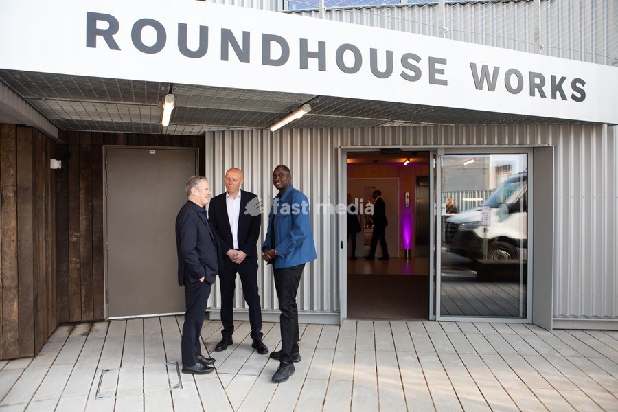 Sir Keir Starmer opening Roundhouse Works, a new building for young creatives supported by the Roundhouse. 18 May 2023