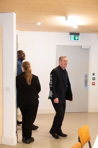 Sir Keir Starmer opening Roundhouse Works, a new building for young creatives supported by the Roundhouse. 18 May 2023