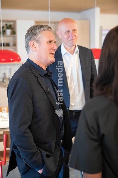 Sir Keir Starmer opening Roundhouse Works, a new building for young creatives supported by the Roundhouse. 18 May 2023