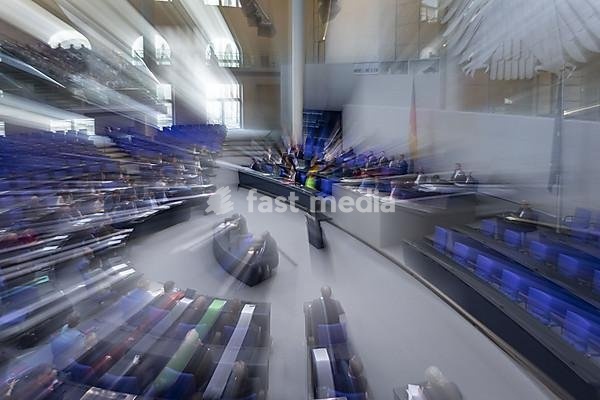 The plenary hall of the German Bundestag photographed during the 105th session. Berlin, 24.05.2023., Berlin, Germany