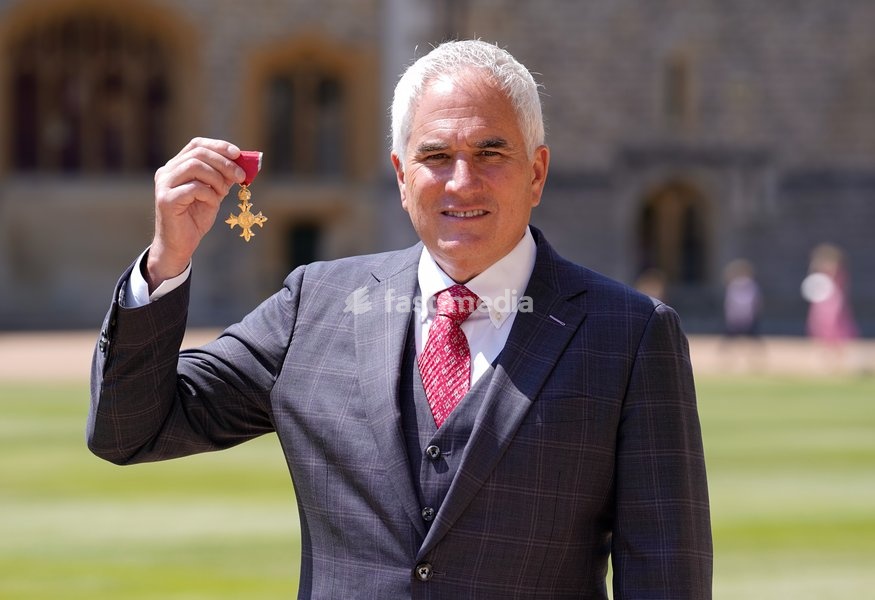Daniel Dark after being made an Officer of the Order of the British Empire (OBE) by the Princess Royal during an investiture ceremony at Windsor Castle, Berkshire. Picture date: Wednesday June 14, 2023