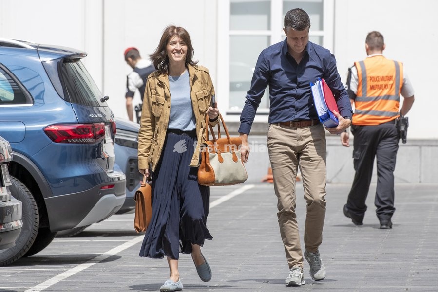 State Secretary for Budget Alexia Bertrand pictured at the arrival for a Minister's Kern meeting of the Federal Government, in Brussels, Friday 30 June 2023