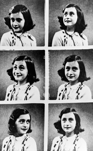 Amsterdam, Netherlands c. 1938 Six portraits of Anne Frank