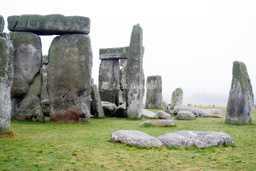 The most famous prehistoric monument in England, Stonehenge was built between 3000 and 2000 BC and is now a UNESCO World Heritage Site, Salisbury Plain, near Amesbury, England, 2010