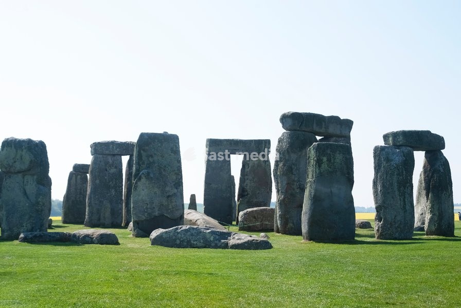 The most famous prehistoric monument in England, Stonehenge was built between 3000 and 2000 BC and is now a UNESCO World Heritage Site, Salisbury Plain, near Amesbury, England, 2012