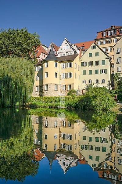 Hölderlin Tower, Neckar, Neckar Front, Old Town, Tübingen, Baden-Württemberg, Germany