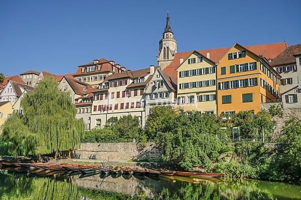Old buildings, Neckar, Neckar front, old town, Tübingen, Baden-Württemberg, Germany