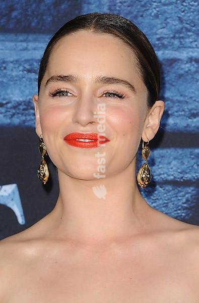 Emilia Clarke at the season 6 premiere of HBO's 'Game Of Thrones' held at the TCL Chinese Theatre in Hollywood, USA on April 10, 2016