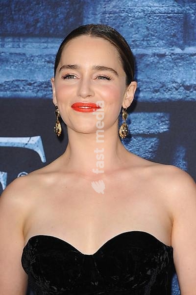 Emilia Clarke at the season 6 premiere of HBO's 'Game Of Thrones' held at the TCL Chinese Theatre in Hollywood, USA on April 10, 2016