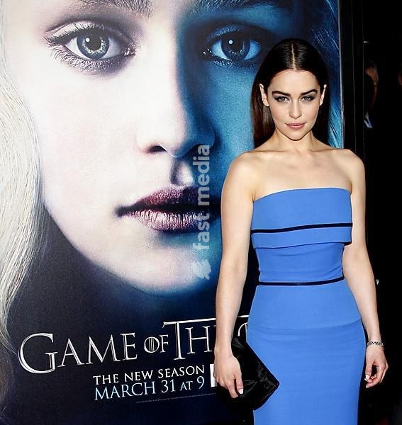 Emilia Clarke at the HBO's third season premiere of Game of Thrones held at the TCL Chinese Theater in in Los Angeles, United States, 180313