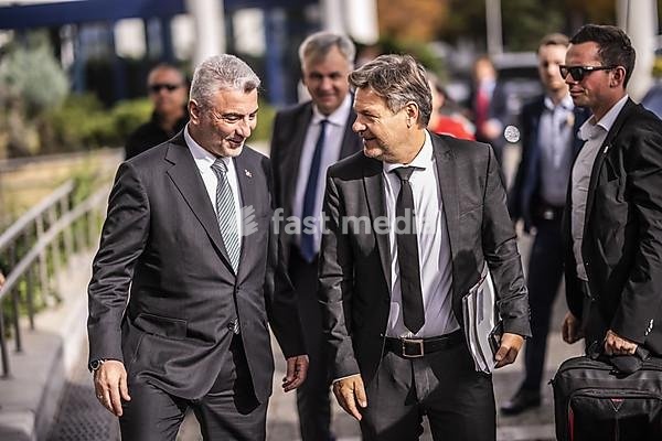 Trip by Federal Minister of Economics and Vice-Chancellor Robert Habeck to Ankara from 25-27 October 2023 Meeting with Trade Minister ?ñmer Bolat, Ankara, Turkey