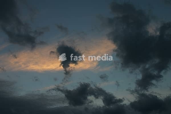 Evening stormy sky