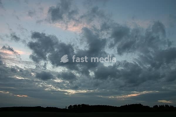Summery stormy sky