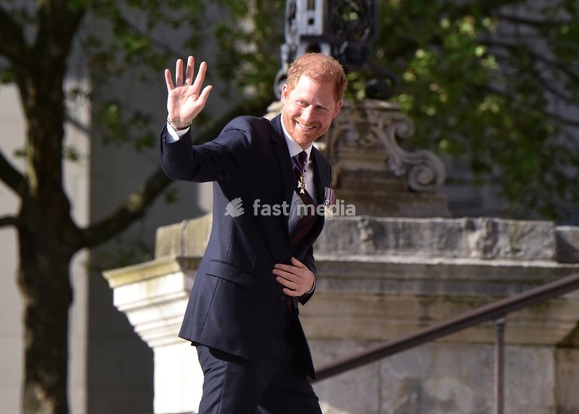 Prince Harry, Duke of Sussex arriving at the Invictus Games 10th Anniversary Service at St Paul's Cathedral in London, England. UK. Wednesday 8th May 2024