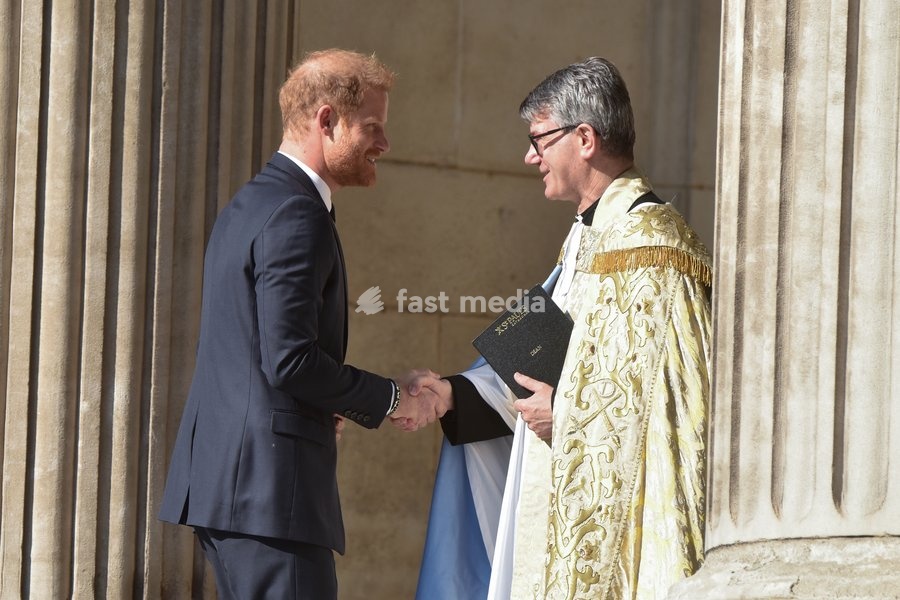 Prince Harry, Duke of Sussex arriving at the Invictus Games 10th Anniversary Service at St Paul's Cathedral in London, England. UK. Wednesday 8th May 2024