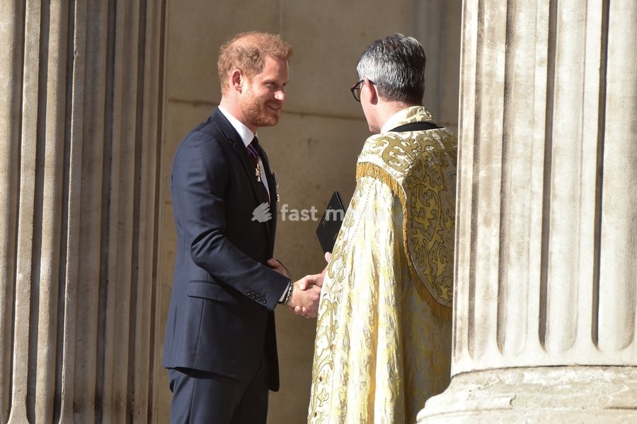 Prince Harry, Duke of Sussex arriving at the Invictus Games 10th Anniversary Service at St Paul's Cathedral in London, England. UK. Wednesday 8th May 2024