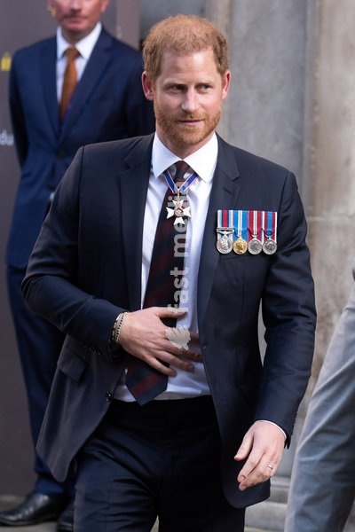 Prince Harry, Duke of Sussex leaving after attending the Invictus Games 10th Anniversary Service at St Paul's Cathedral in London, England. UK. Wednesday 8th May 2024