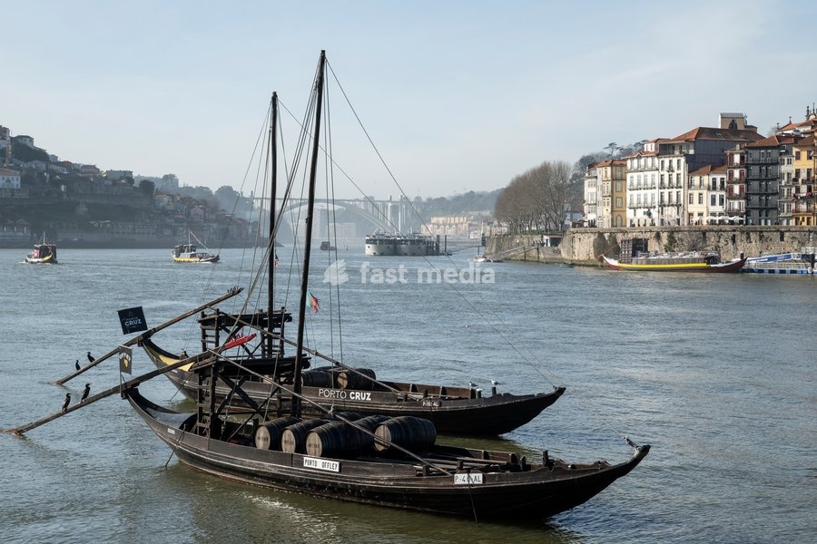 Boats on Douro river, Porto, Porto District, Portugal