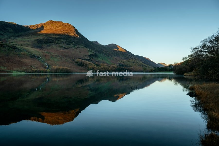 Lake Buttermere at dawn, Lake District, Cumbria, England, UK